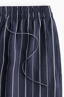 Linen-Blend Pants