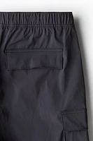 Regular Fit Nylon Cargo Shorts