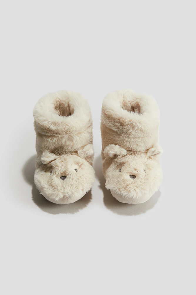 Soft-Sole Fluffy Slippers