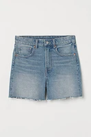 Slim High Denim Shorts