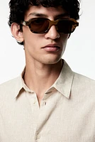 Regular Fit Linen-Blend Shirt