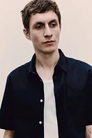 Regular Fit Linen-blend Shirt