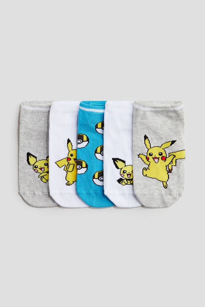 5-Pack Intarsia-Motif Socks