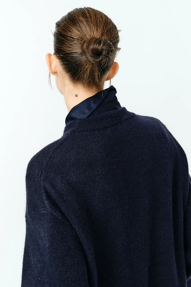 MAMA Slit-Hem Sweater