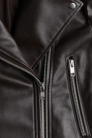 Coated Biker Jacket