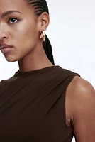 Draped Sleeveless Top