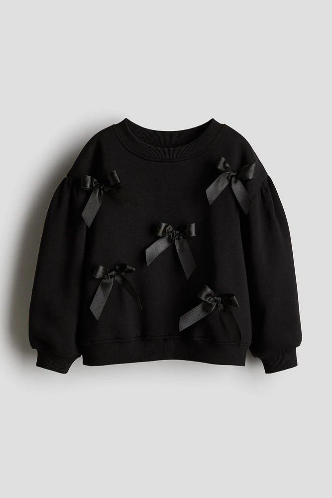 Flounce-Trimmed Sweatshirt