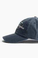 Embroidered-motif Twill Cap