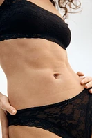 Lot de 2 culottes tanga en dentelle