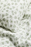 Patterned Cotton Twin Duvet Cover Set