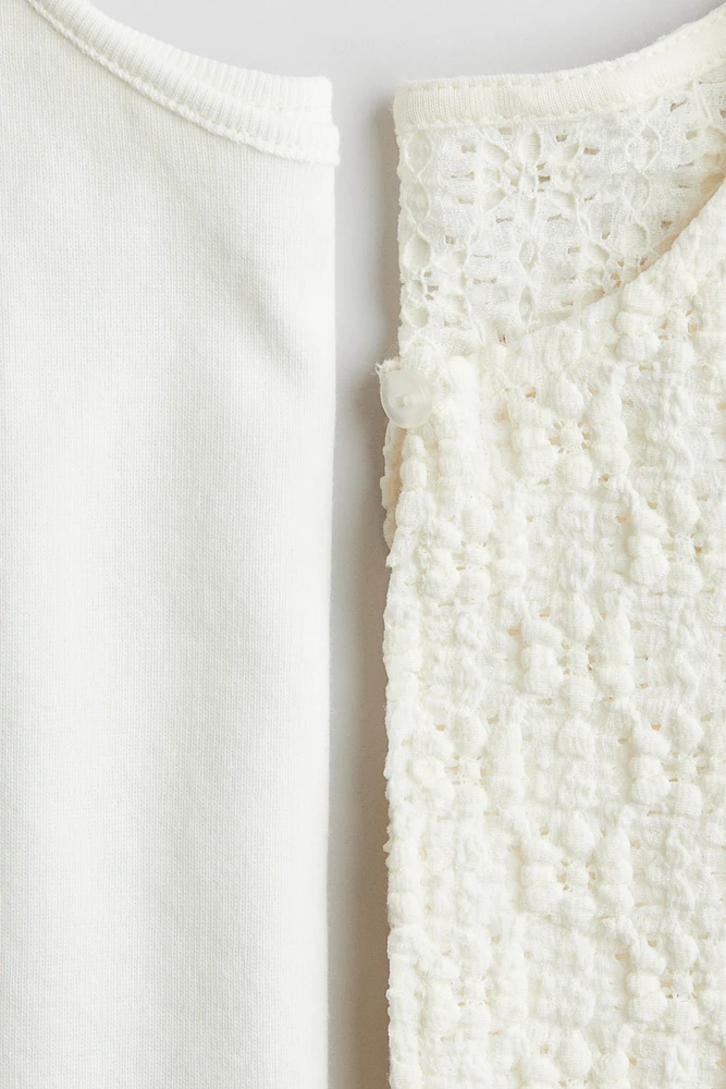 Ensemble 2 pièces avec haut et gilet