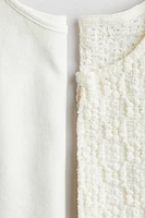2-piece Top and Cardigan Set