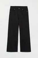 H&M+ Wide-leg Twill Pants