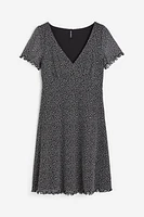 V-neck Mesh Dress