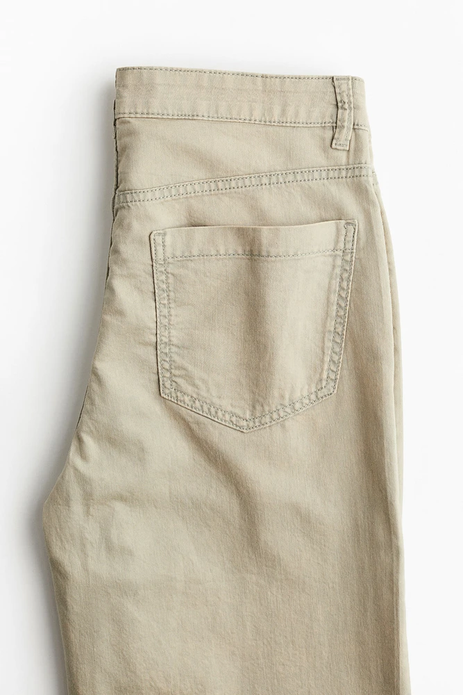 Straight Twill Pants