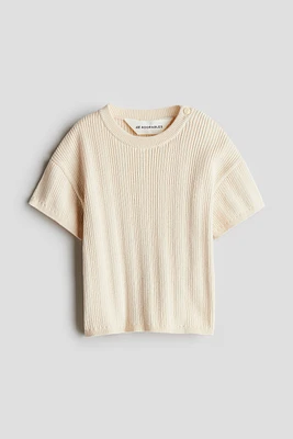 Rib-Knit T-Shirt