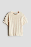 Rib-Knit T-Shirt