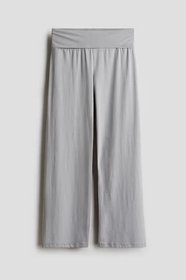 Wide-Leg Jersey Pants