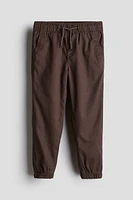 Jersey Lined Twill Joggers