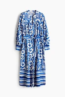 Tie-belt Kaftan Dress