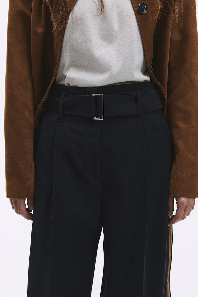 Wide Pants with Belt