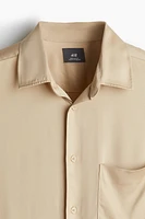 Regular Fit Satin Shirt