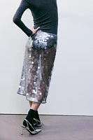 Sequined Midi Skirt