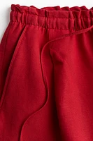 Linen-Blend Drawstring Shorts