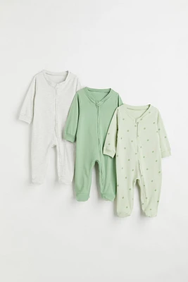 3-pack Jumpsuits with Zipper