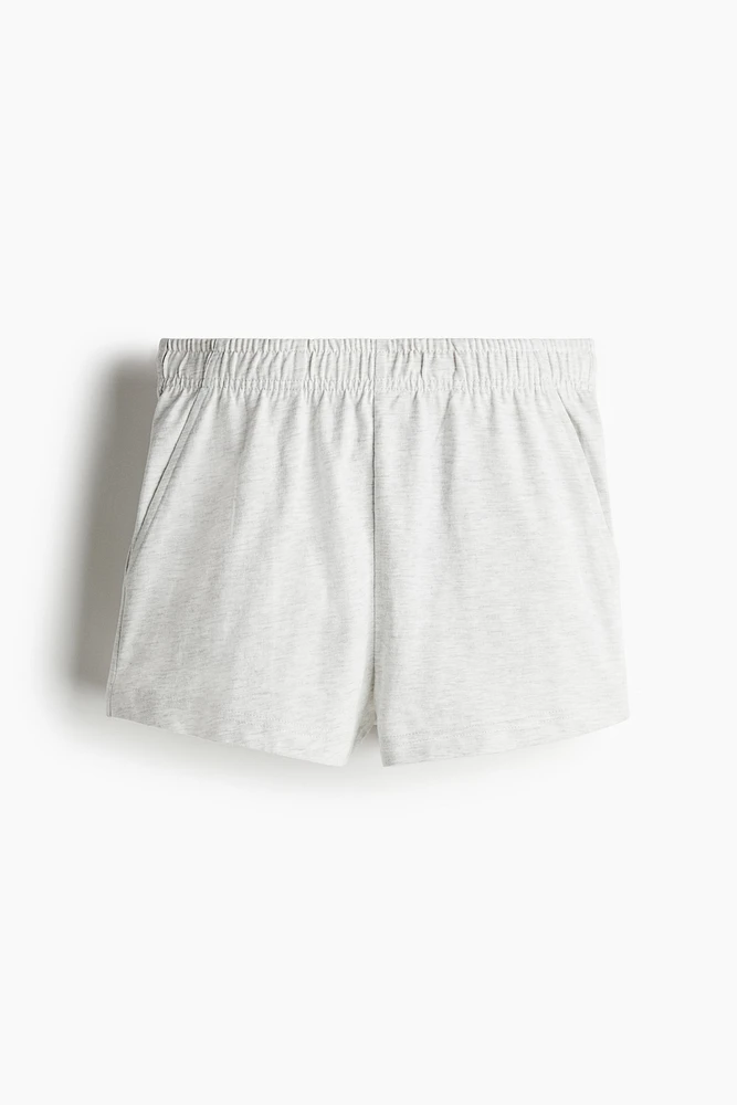 Short en coton avec taille élastique