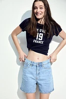 T-shirt côtelé