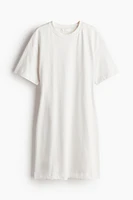 Defined-waist T-shirt Dress