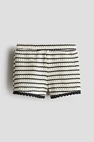 Textured-Knit Shorts