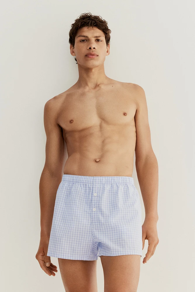 3-pack Woven Cotton Boxer Shorts