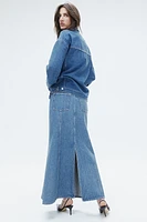 Flared Denim Skirt