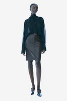 Knee-Length Pencil Skirt