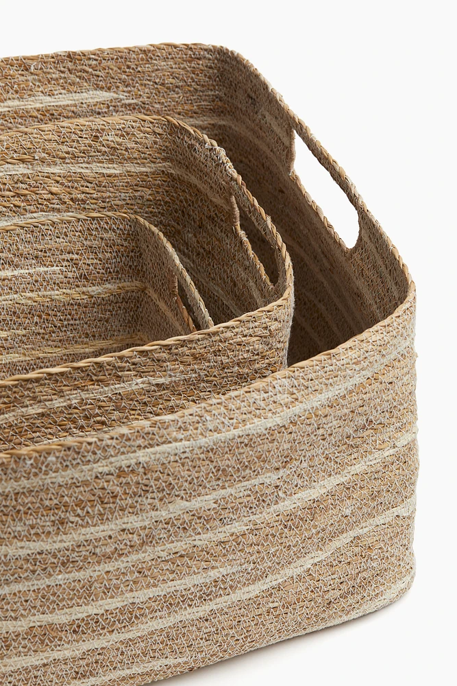 Small Handmade Seagrass Storage Basket