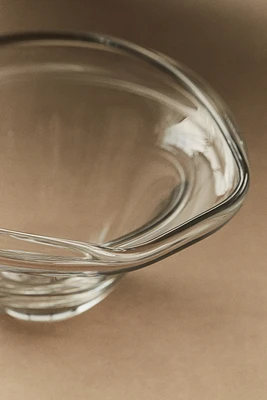 Asymmetric Glass Bowl