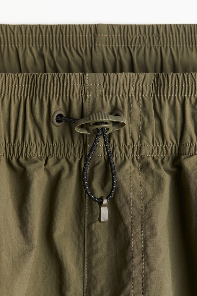 Loose Fit Parachute Cargo Pants