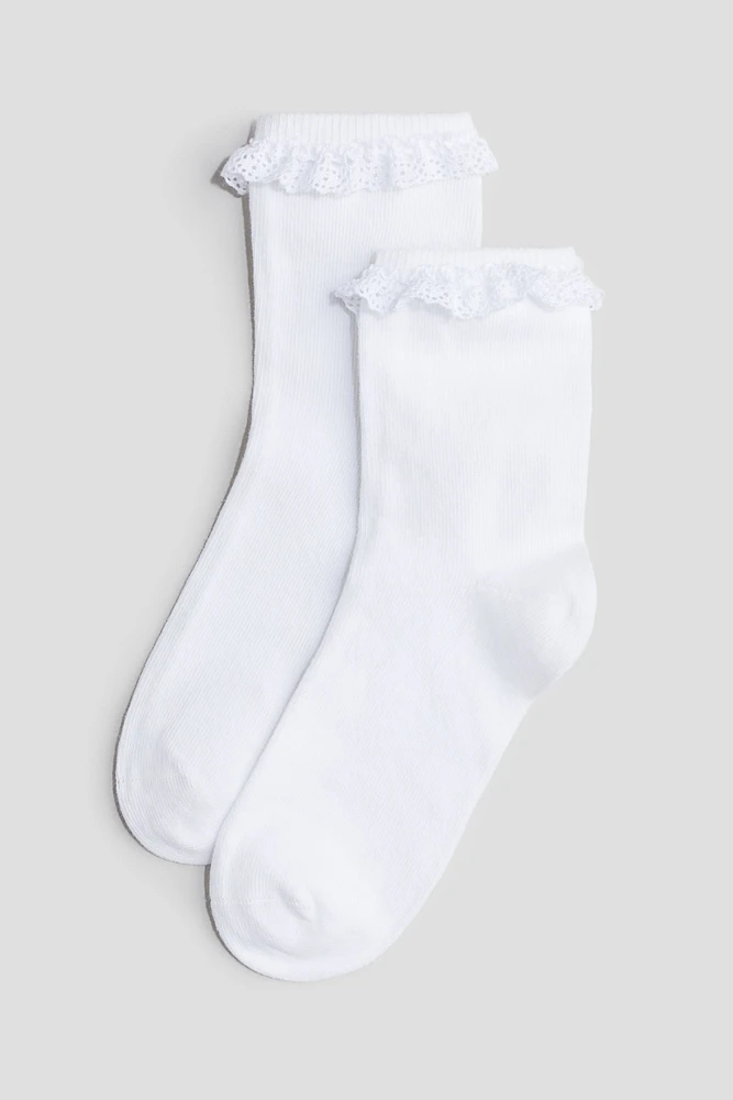 5-pack Ruffle-trimmed Socks