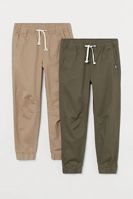 2-pack Twill Joggers