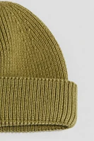 Rib-Knit Beanie