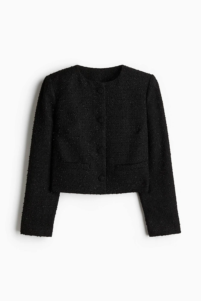 Bouclé-Weave Jacket