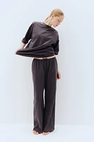 Wide-leg Jersey Pants