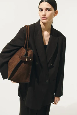 Linen-Blend Blazer