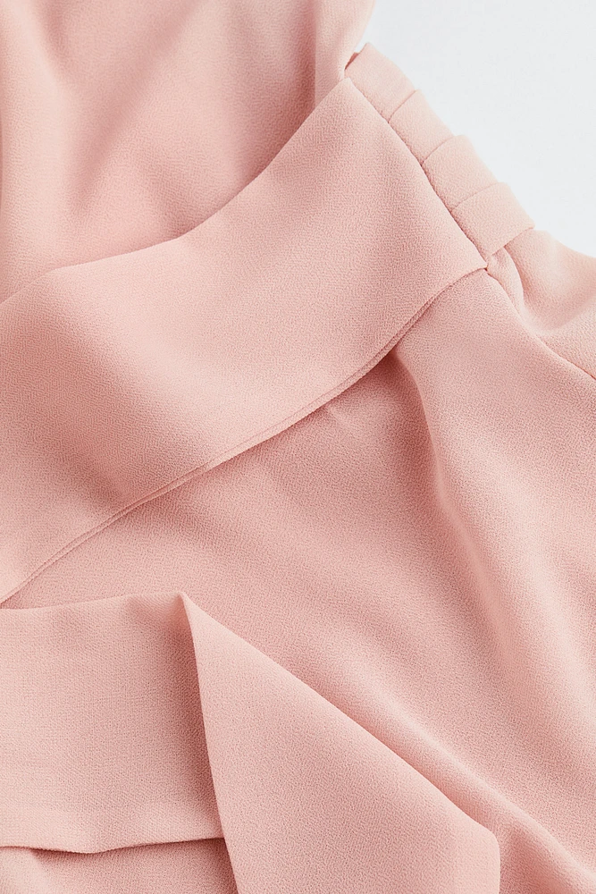 MAMA Knot-detail Chiffon Dress