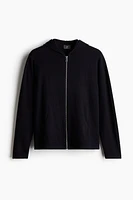 Regular Fit Knit Hooded Jacket
