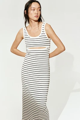 Robe maxi découpée
