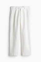 Relaxed Fit Linen Suit Pants