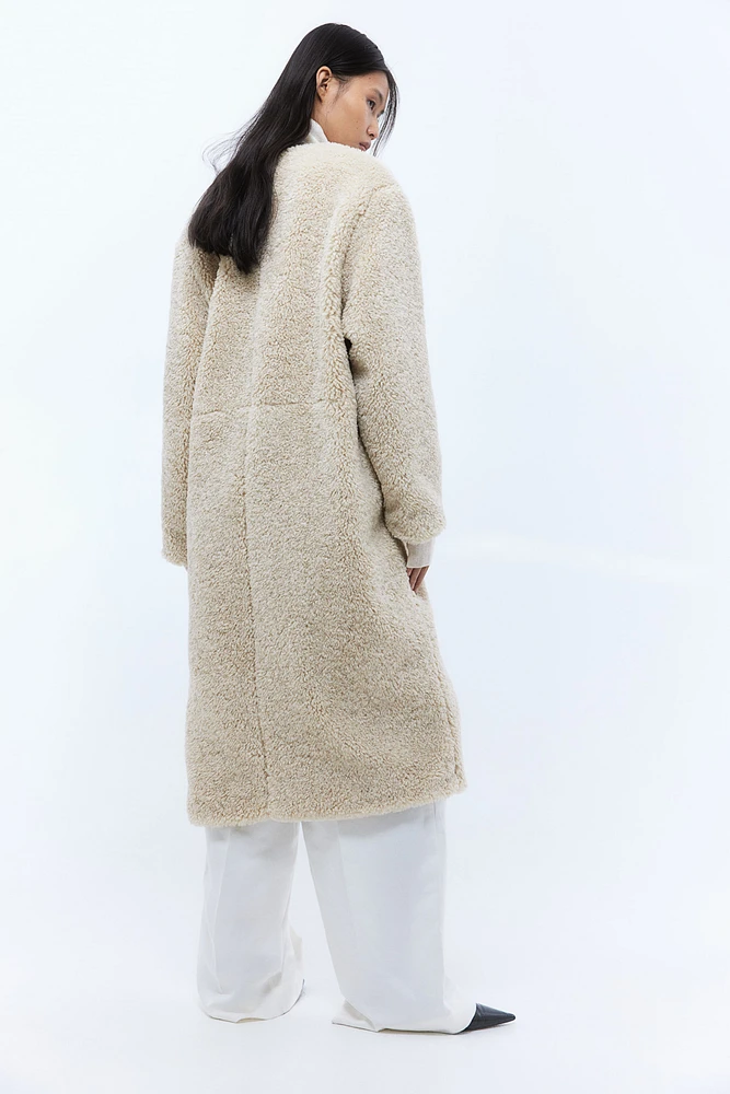 Teddy Fleece Maxi Coat